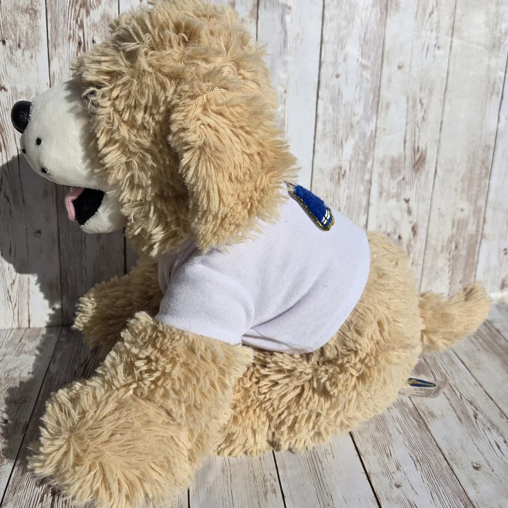 Labrador Retriever Puppy Plush Tan White Soft Stuffed Animal 14